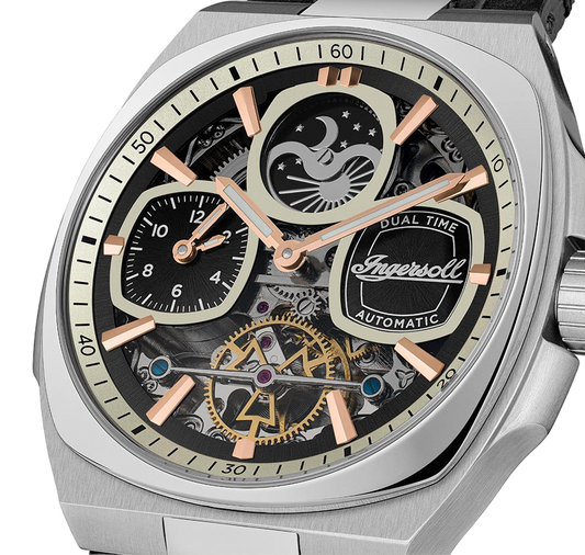 Ingersoll - The Spirit - Automatic - Moon Sun - Dual Time - I15801