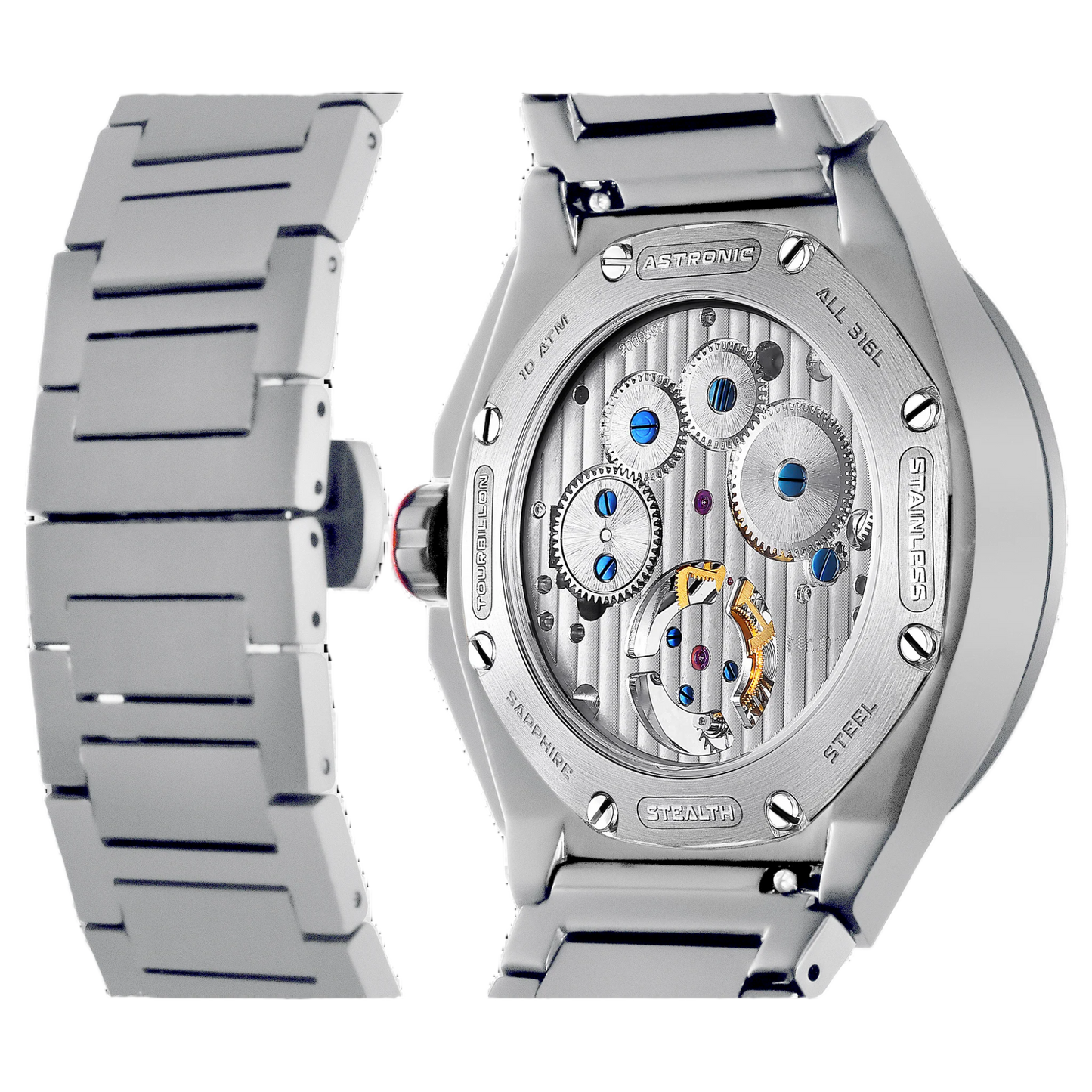 Astronic - Flying Tourbillon - NightHawk - Co-axial - Limited Edition - Power Reserve - STL-117B-RE-SS