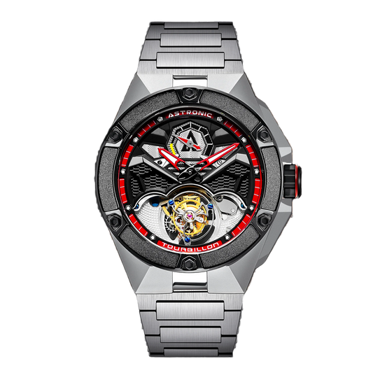 Astronic - Flying Tourbillon - NightHawk - Co-axial - Limited Edition - Power Reserve - STL-117B-RE-SS