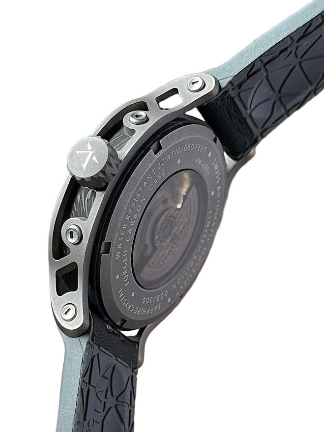 VILLEMONT TENACITY SWISS AUTOMATIC VM-2001-01 Zwitsers Automatisch - Limited Edition - Open Hart - Carbon - Titanium - Handgemaakt - Geschenkset