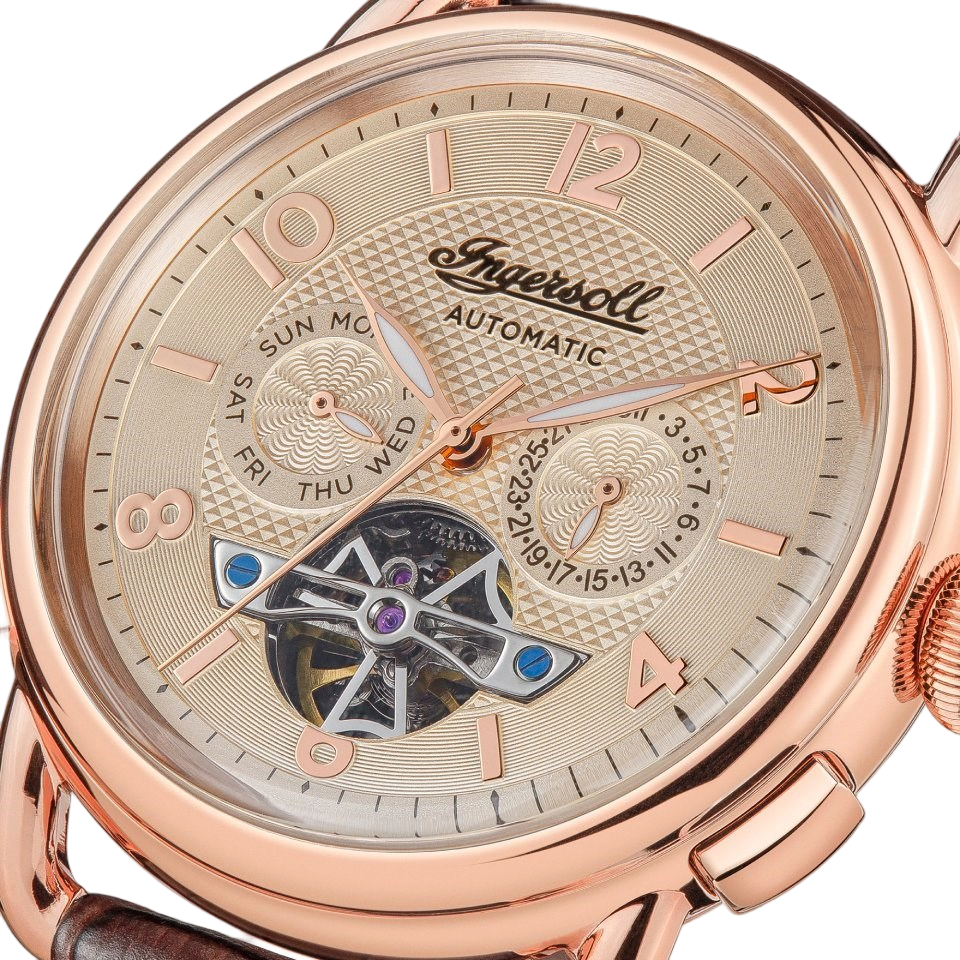 Ingersoll - New England - Automatic - Gold - 29 Jewels - Day-Date - I00901B