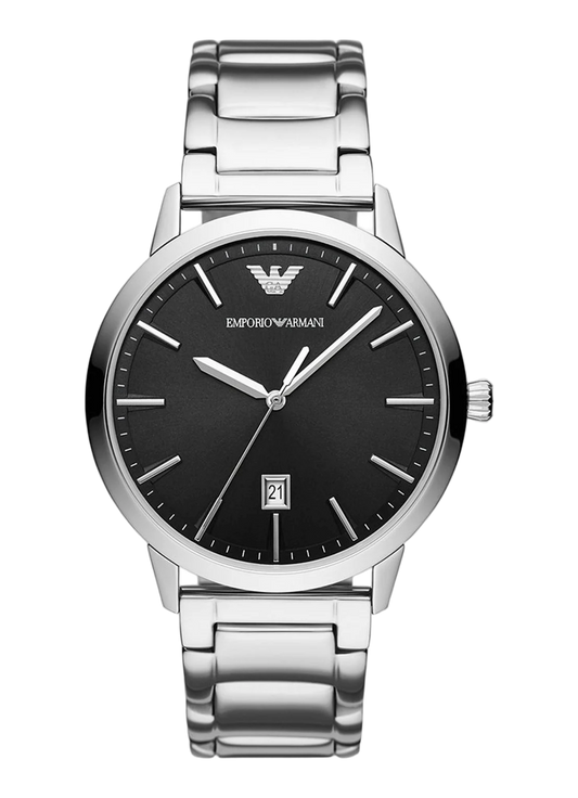 Armani-Steel-Watch-Date-Black-AR11310-Front
