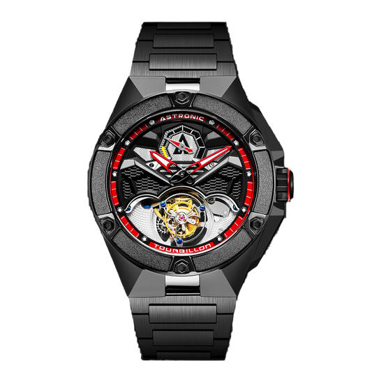 Astronic - Flying Tourbillon - NightHawk - Co-axial - Swiss Tritec - Power Reserve - STL-117B-RE
