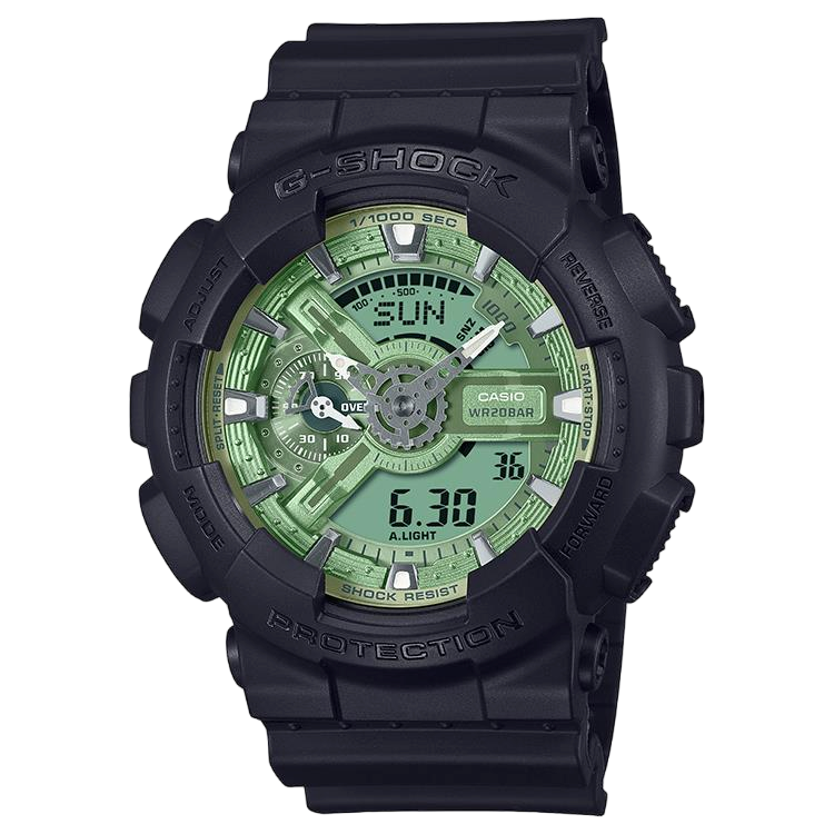 Casio-G-Shock-Metallic-Green-Dial- GA-110CD-1A3ER-Front