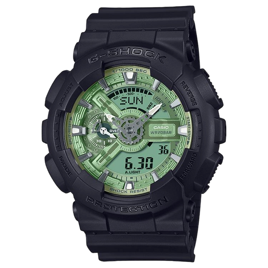 Casio-G-Shock-Metallic-Green-Dial- GA-110CD-1A3ER-Front