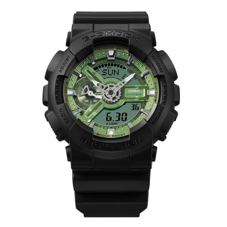 Casio-G-Shock-Metallic-Green-Dial- GA-110CD-1A3ER-Front2