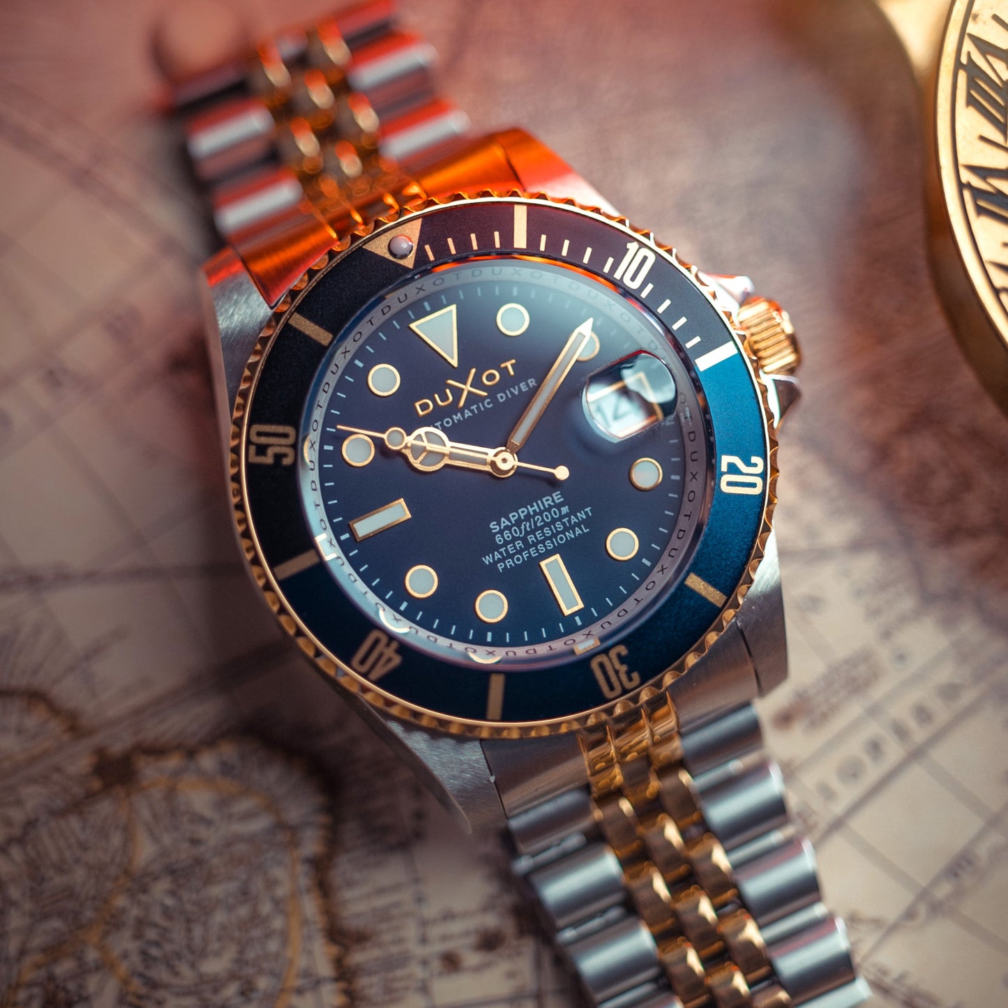 Duxot-Atlantica-Diver-Automatic-Gold-DX-2057-AA-Front2