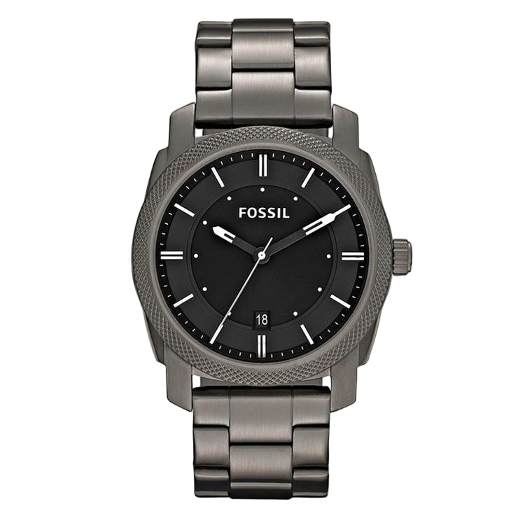 Fossil-Machine-Smoke-Stainless-Steel-FS4774-Front