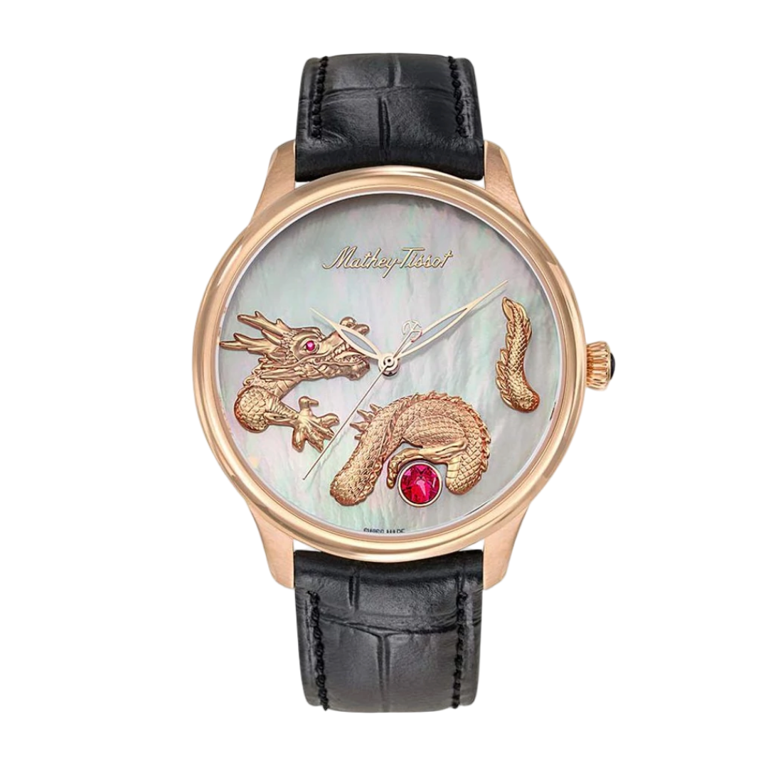 Mathey-Tissot-Asia-DRAGON-Limited-Edition*1- 199*-Swiss-Automatic-2-Gems-H1886DB-Front