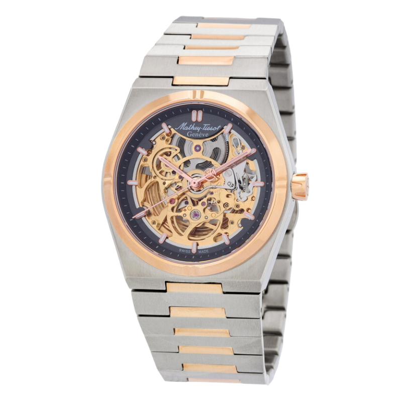 Mathey-Tissot-ZEUS-Gold-Swiss-Automatic-Rare-Catena-SA800-Jewels-H118CFRS-Front