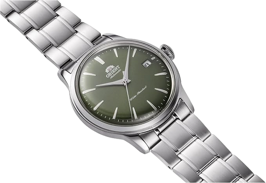 Orient-Bambino-Sunburn-Forest-Green-Olive-RA-AC0M09E30B-Side