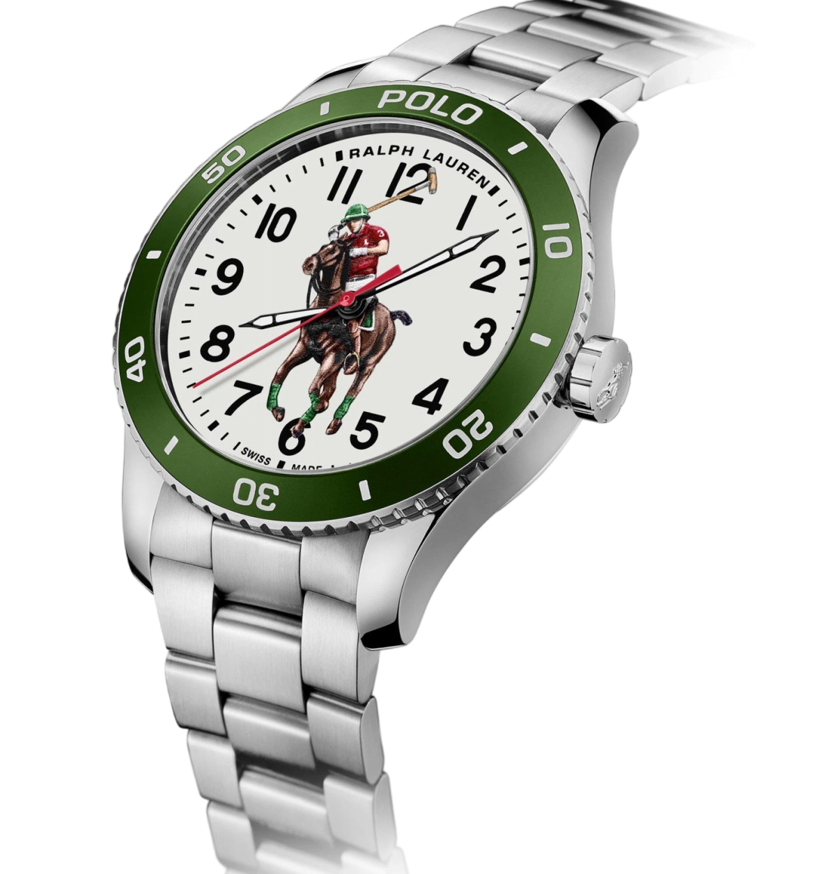 Ralph Lauren Sporting Pony Player 472836829005 Zwitsers Automatisch - 26 Jewels - In-House Uurwerk - Aluminium Bezel - Gelakte Wijzerplaat