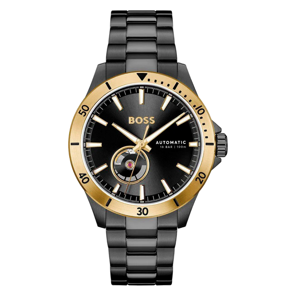 Hugo Boss - Automatic - Troper - Open Heart Watch - Gold - 1514203