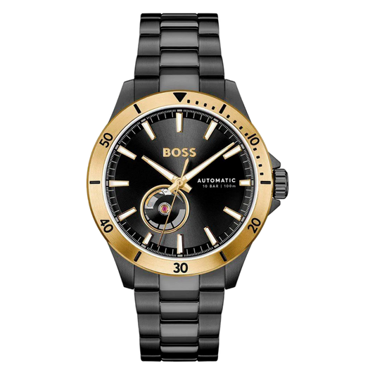 Hugo Boss - Automatic - Troper - Open Heart Watch - Gold - 1514203
