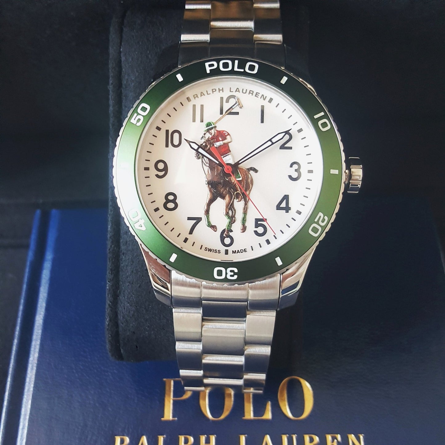 Ralph Lauren Sporting Pony Player 472836829005 Zwitsers Automatisch - 26 Jewels - In-House Uurwerk - Aluminium Bezel - Gelakte Wijzerplaat