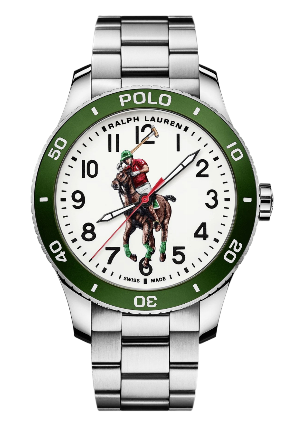 Ralph Lauren Sporting Pony Player 472836829005 Zwitsers Automatisch - 26 Jewels - In-House Uurwerk - Aluminium Bezel - Gelakte Wijzerplaat