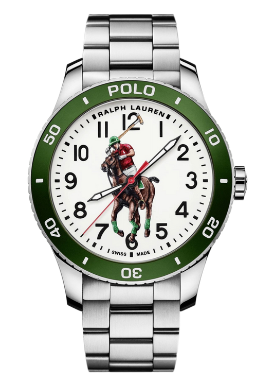 Ralph Lauren Sporting Pony Player 472836829005 Zwitsers Automatisch - 26 Jewels - In-House Uurwerk - Aluminium Bezel - Gelakte Wijzerplaat